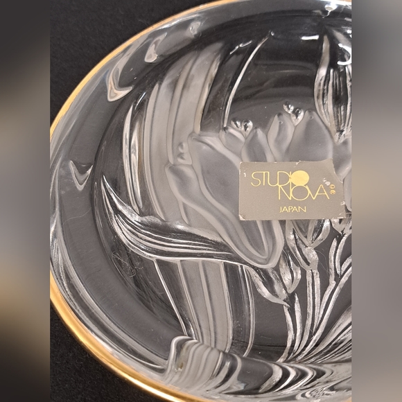 Vintage Mikasa Parisian Iris glass candy or trinket dish/Vintage - Picture 4 of 8